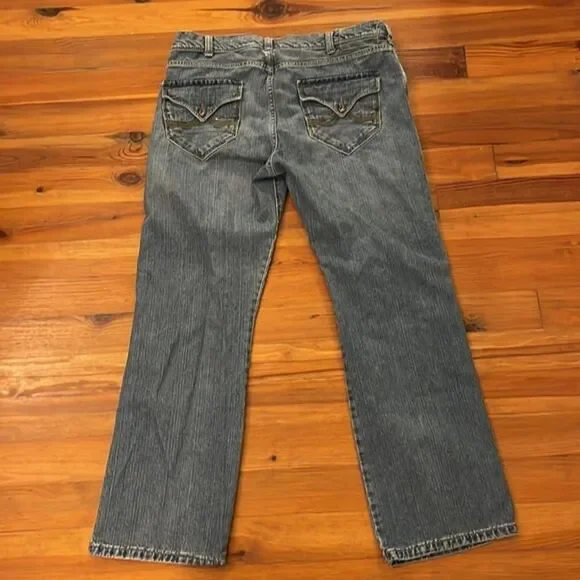 DKNY Denim Straight Leg Blue Jeans Mens 38x32 Medium Wash - Picture 4 of 12